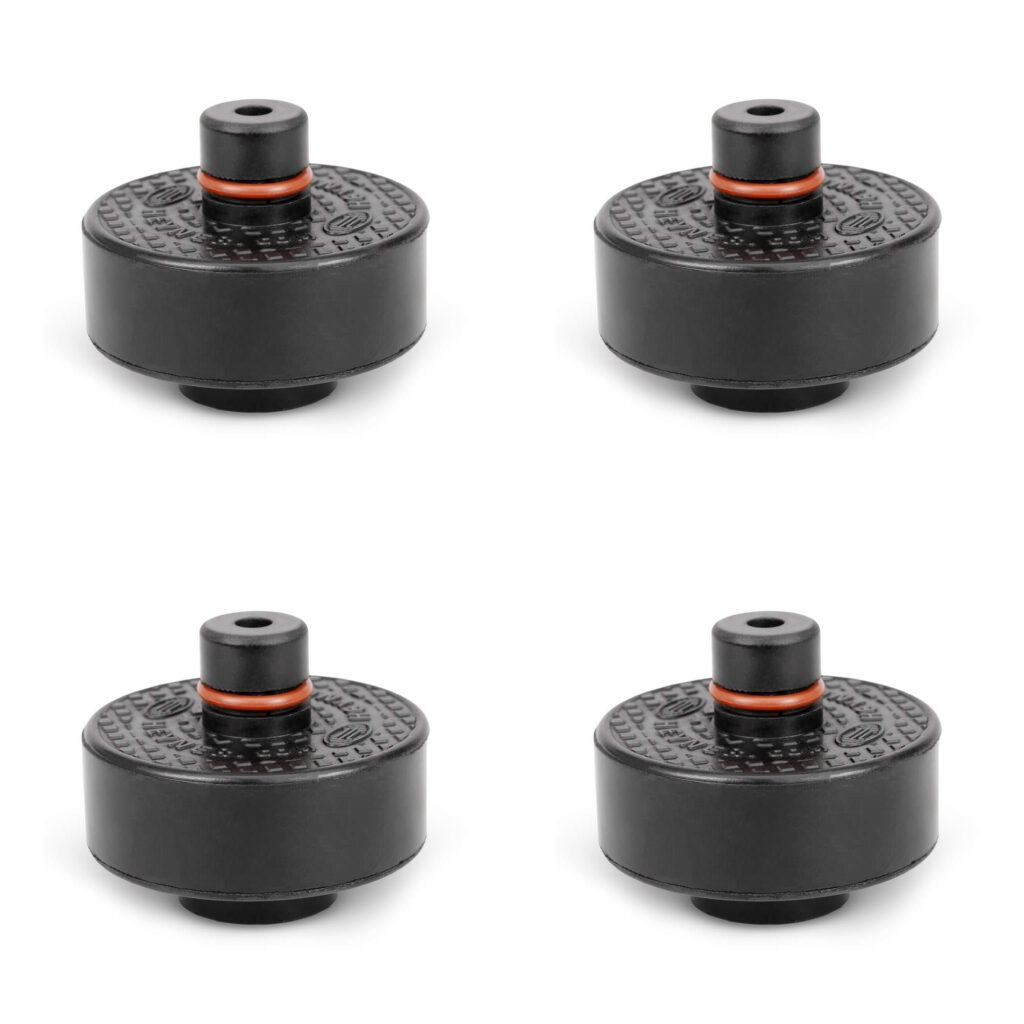 4-pack Jack Pad till Tesla Model 3, Model y, Model S, Model X - 25mm knopp - hållare undertill - Heyner Germany